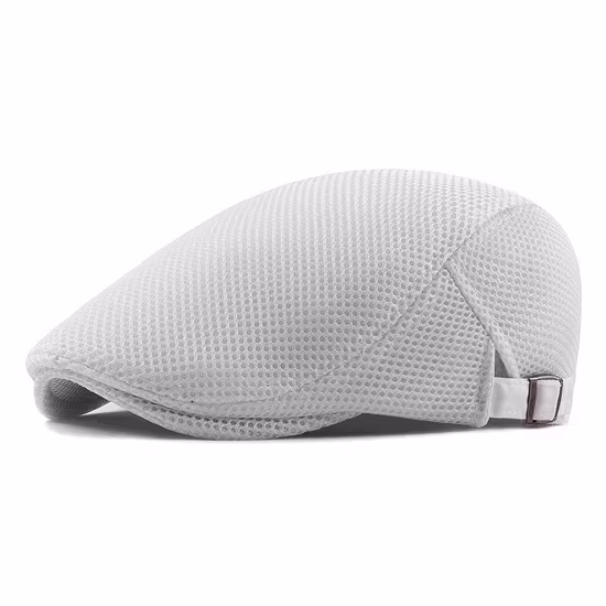 British Simple Style Cotton Fashionable Retro Warm Summer Autumn Winter Men Solid Colour Beret Newsboy Hat