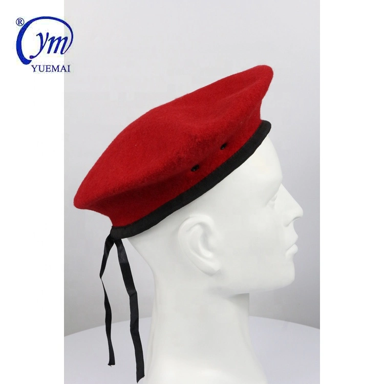 Military Army Police Red Wool Man Beret Tactical Hat