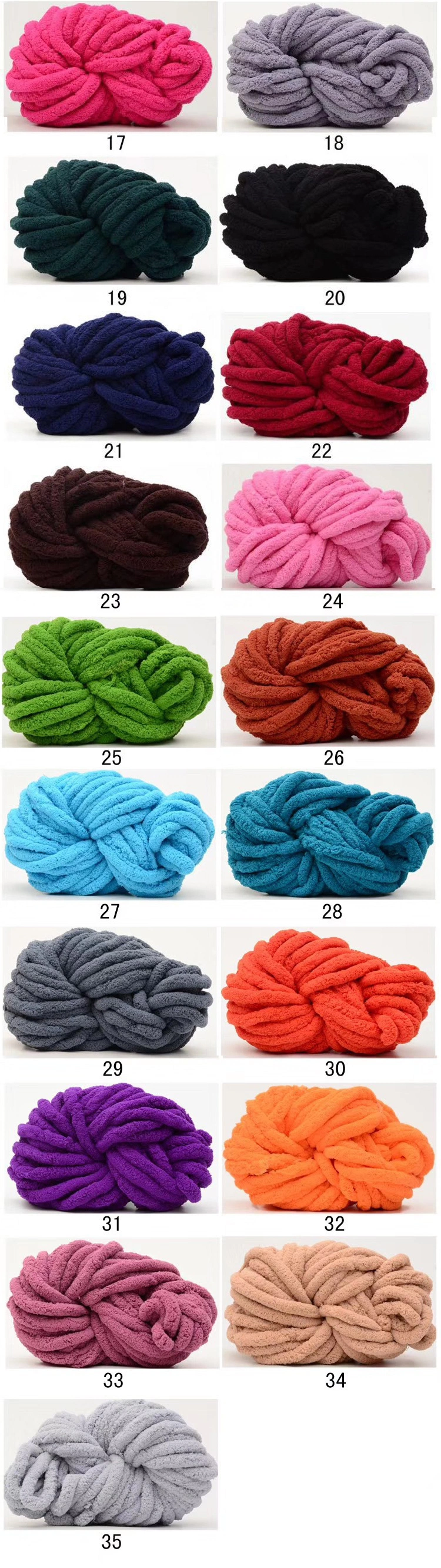 Luxury Handmade Chunky Yarn Throw Blanket Customized Size Large Cable Chenille Knit Burnt Orange Bedding Sofa Blanket