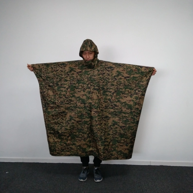 Basic Customization Poncho Camouflage Rain Poncho Army Poncho Available Stock