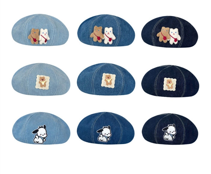 Wholesale Woven Cotton Beret Beanie Hat with Cotton Material