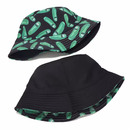 Fashion Designer Bucket Hat Famous Brand Custom Logo Double