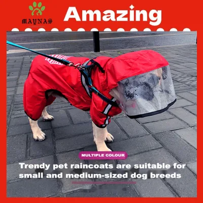 Small Medium Large Dogs Waterproof Coat Pet Puppy Outdoor Raincoat Luxury Dog Clothes